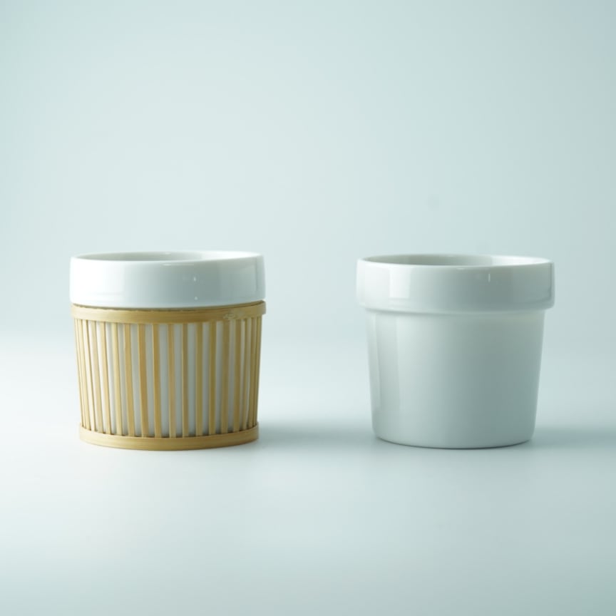 "Sen" Cup in Bamboo Sleeve
