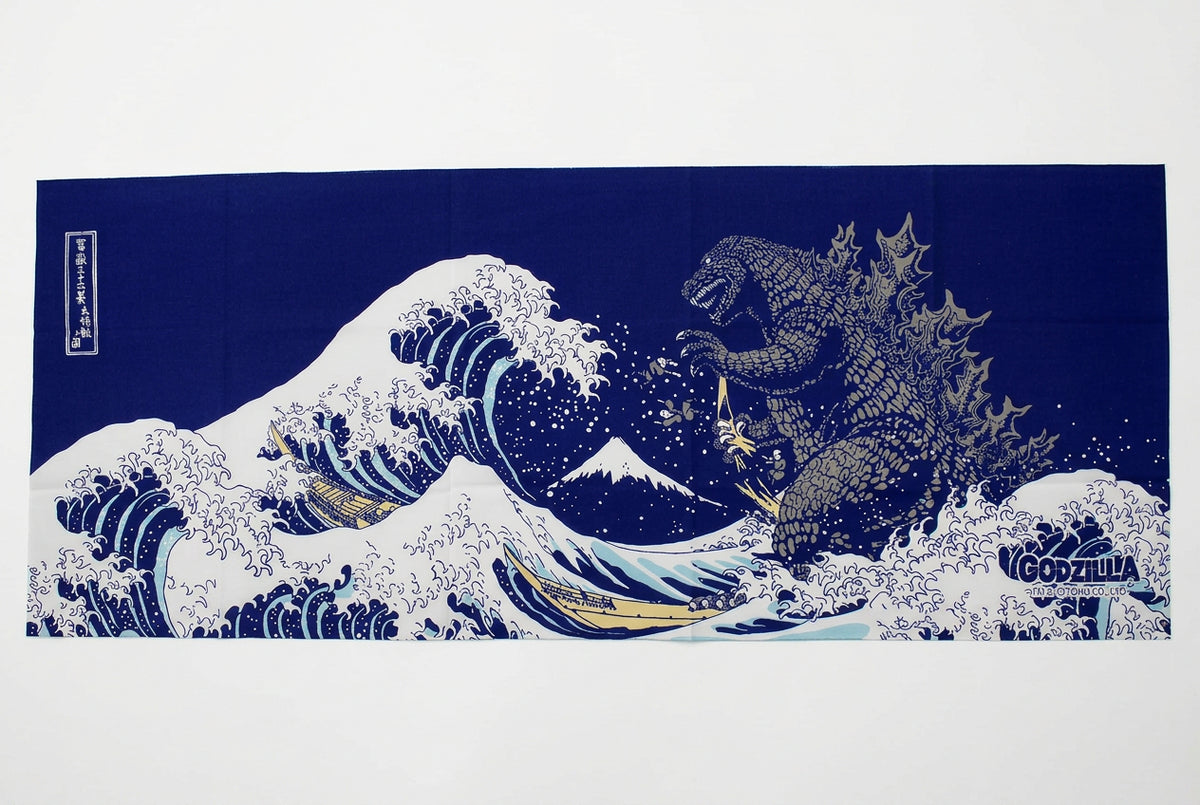 Godzilla Ukiyo-e Tenugui