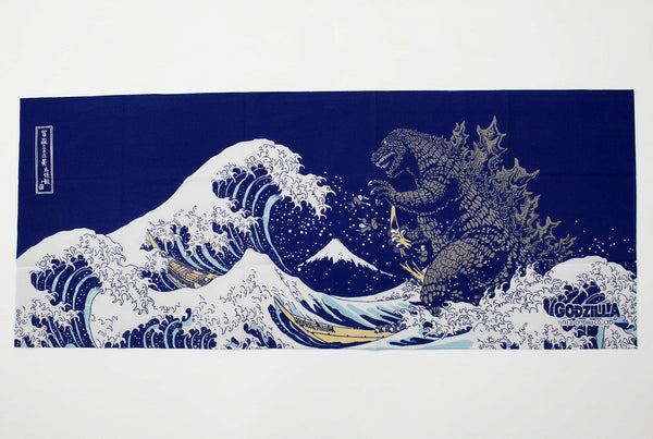 Godzilla Ukiyo-e Tenugui