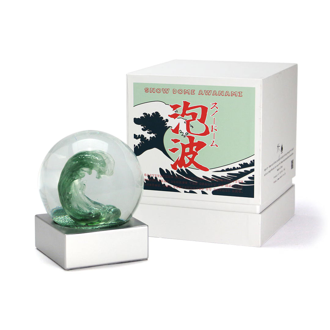 Awanami Snow Dome Desk Ornament